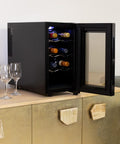 Cantinetta Vino Refrigerata Silenziosa con Display Led Touch e Mensole Cromate