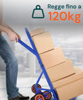 Carrello Trasporto Per Scale Con Portata Massima Di 120 Kg Blu