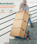 Carrello Trasporto Per Scale Con Portata Massima Di 120 Kg Blu