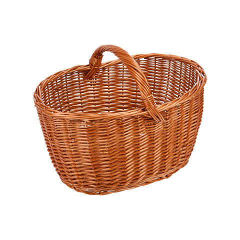 Cestino Portalegna o Picnic 35x50 cm in Vimini con Manici e Grande Capacità Ean-8023755045432