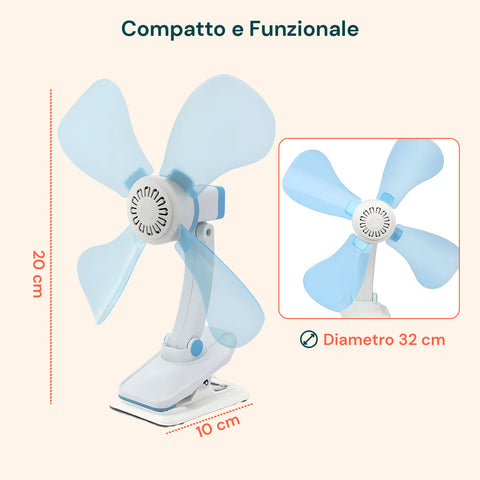 Design compatto e funzionale con diametro 32cm, altezza 20cm e base 10cm, dimensioni ottimali per spazi ridotti