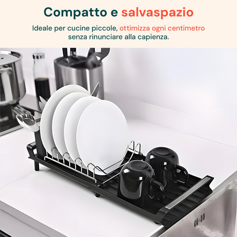 Design compatto e salvaspazio ideale per cucine piccole, ottimizza ogni centimetro senza rinunciare alla capienza massima