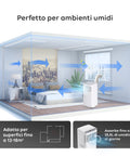 Condizionatore portatile Chigo perfetto per ambienti umidi 12-18mq, deumidifica fino a 28,8L al giorno, camera da letto moderna