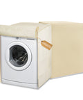 Coprilavatrice beige con doppia cerniera antimacchia 80x60x60cm per protezione completa da umidità, polvere e graffi
