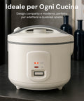 Cuociriso Elettrico Compatto con Cottura Automatica One Touch Sana e Veloce