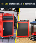 Carrello per Attrezzi con Cassetti e Armadietto con Serratura fino a 100kg