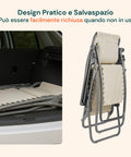 Design pratico e salvaspazio, può essere facilmente richiusa quando non in uso per trasporto e stoccaggio facile