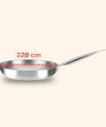 Saltapasta Chef 32 cm – Alluminio Satinato Naturale – Full Induction