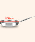 Padella Svasata Alta in Alluminio con Manico Inox – Vari Formati