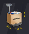 Dimensioni bilancia Daimann 80x40x50cm, design compatto professionale con piattaforma antiscivolo per stabilità massima