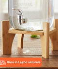 Dispenser Bevande in Vetro 8L con Rubinetto in Alluminio