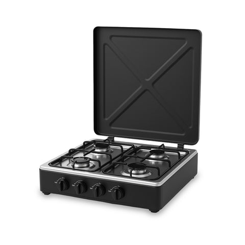 Cucina all’Aperto con Fornello a Gas 4 Fuochi ad Alta Efficienza Facile da Usare