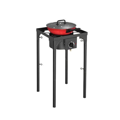 Réchaud à gaz avec pieds réglables et allumage piézo 4,5 Kw
