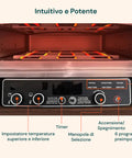 Forno Pizza Elettrico Professionale con Pala 2200W