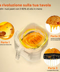 Friggitrice ad Aria 7,5L 1600W Nera Digitale, Pannello LED, Timer 60 Min, 4 Funzioni Cottura, Parti Lavabili Ean-8051597871155