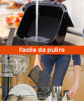 Friggitrice ad Aria 7,5L 1600W Bianca Digitale, Pannello LED, Timer 60 Min, 4 Funzioni Cottura, Parti Lavabili Ean-8051597871155