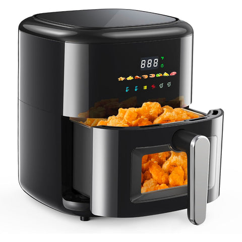 Avilia Friggitrice ad Aria 6L Digitale Compatta 1350W Senza Olio con 8  Programmi Cestello Lavabile e Timer Ean-8056897155509