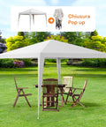 Gazebo da Giardino e Terrazzo Pop-up a Ragno in Acciaio 3x3 Resistente Anti UV Telo Impermeabile Borsa Inclusa Ean-8023755045531