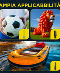 Compressore portatile con ampia applicabilità per palloni da calcio, gonfiabili giganti e gommoni - mini gonfiatore multifunzione per sport e tempo libero