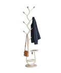 avilia home appendiabiti moderno in metallo bianco con 2 vassoi circolari 24 cm struttura robusta e salvaspazio h 1665 cm ean 8052879010217