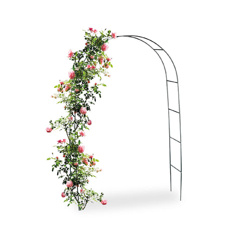 Arche de jardin en fer pour plantes grimpantes, 140x38x240 cm