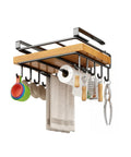 avilia home mensola sottopensile cucina con ganci e porta rotolo salvaspazio ean 8052879010828
