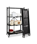 avilia home scaffale mobile pieghevole 4 livelli con ruote girevoli bloccabili ean 8052879010484