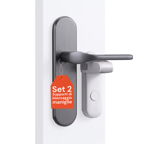 avilia home set 2 blocca maniglie adesivi di sicurezza con pulsanti bilaterali per bambini e animali h 23x45 cm ean 8052879011214