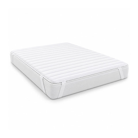 Surmatelas en microfibre 85x200cm 300 g/mq avec élastiques, anti-acariens et lavable en machine