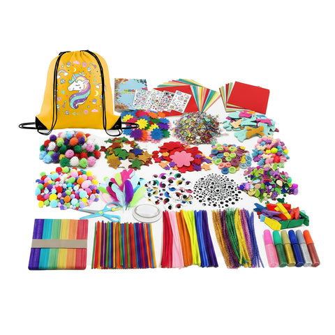 Kit Créatif Enfants 4-12 Ans avec Sac à Dos Licorne et Plus de 100 Pièces