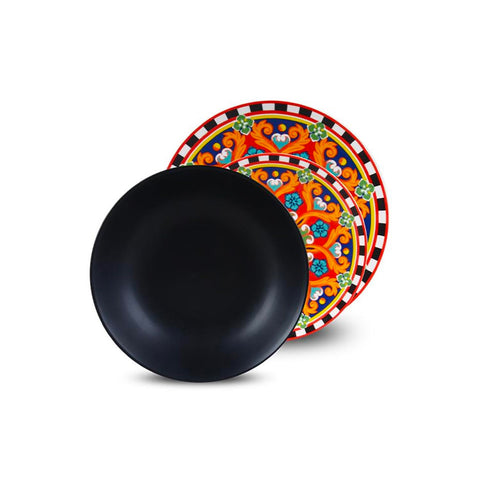 Service de table 18 pièces en porcelaine Corinzio