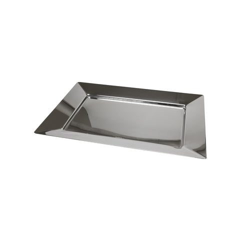 Plateau rectangulaire en acier inoxydable 43x31cm