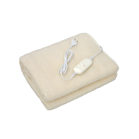Couverture chauffante électrique individuelle 60W avec interrupteur LED 150x80 cm