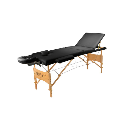 Table de massage portable noire