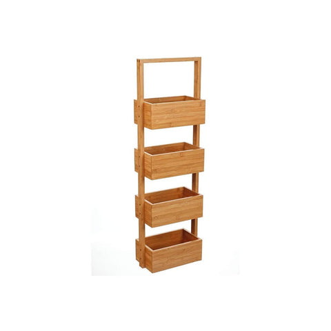 Meuble à 4 paniers en bambou 28x16x88cm