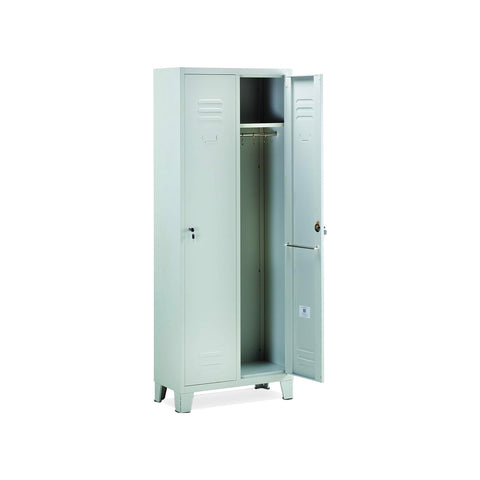 Casier vestiaire 2 places avec clés 180x33x68,5cm