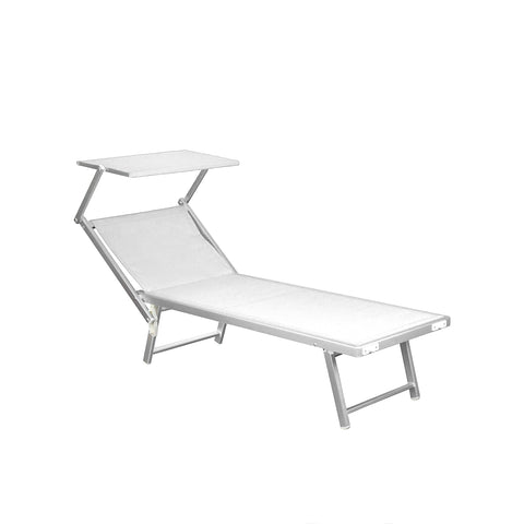 immagine-1-garden-friend-lettino-da-mare-pieghevole-con-parasole-in-alluminio-183x61x38cm-bianco-ean-8023755045807