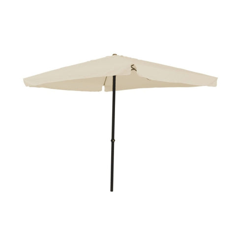 Parasol Carré 3x3m Écru Polyester 2,7h M