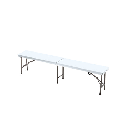 immagine-1-garden-friend-panca-da-picnic-rettangolare-pieghevole-183x30x44cm-bianco-ean-8023755050368