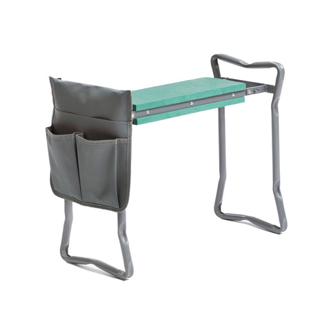 Banc pliant avec sac à outils de jardinage 60x49x27,5cm
