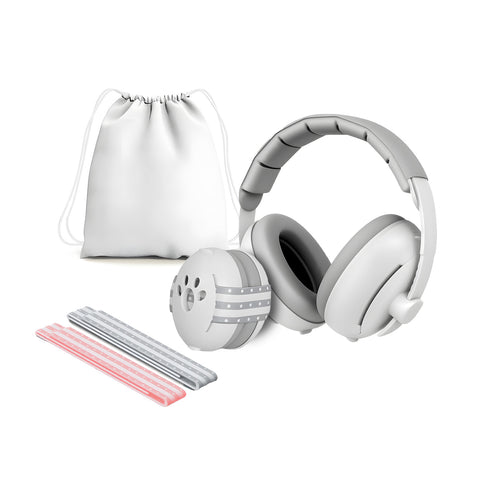 Casque Anti-Bruit pour Bébés 0-36 Mois et Enfants 3-8 Ans – Kit Complet 2 en 1