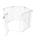immagine-1-king-collection-box-di-sicurezza-per-bambini-con-cancelletto-in-metallo-119x5x74cm-bianco-ean-8023755056308