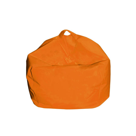 Pouf poire en nylon 65x62cm orange