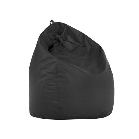 Pouf poire en nylon 65x62cm Noir