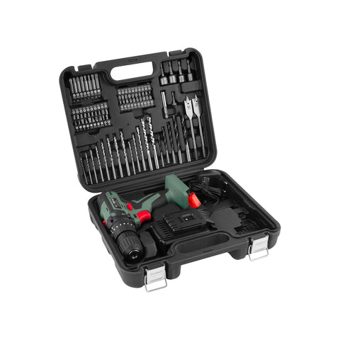 Perceuse-visseuse 2 vitesses mécaniques avec coffret et 79 accessoires 1500 mAh