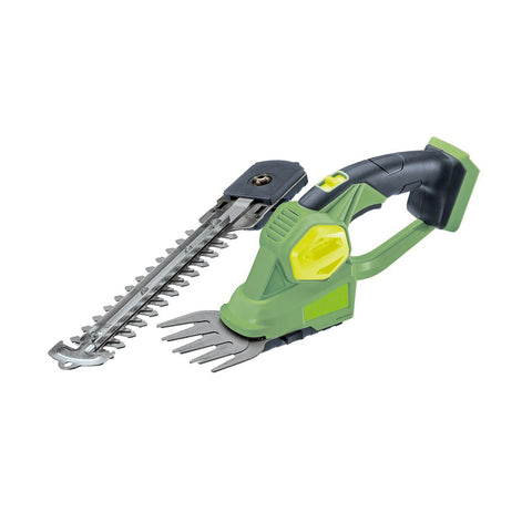 immagine-1-kombo-tagliasiepe-con-lama-in-alluminio-20cm-e-cesoia-per-cespugli-e-arbusti-92cm-20v-230hz-ean-8054134479814
