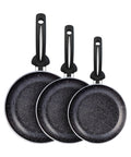 pensofal set 3 padelle antiaderenti 18 22 26 cm in alluminio per induzione e gas ean 8020173085798
