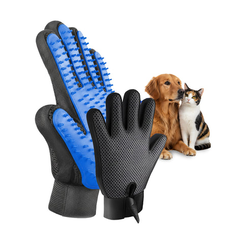 Gant de toilettage doux pour chiens et chats avec dragonne réglable