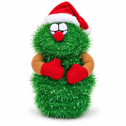 Sapin de Noël dansant de 32 cm avec musique et chapeau de Noël
