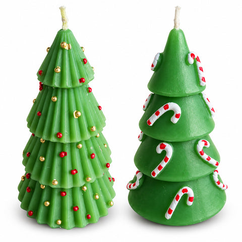 saint joy candela albero di natale 14 cm inodore in paraffina decoro assortito ean 8056819081275